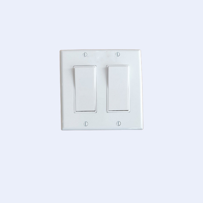 China 2 Gang Wall Switch Conduit Junction Box Plaster Ring 1/2&quot; 1&quot; Hight Silver Color supplier
