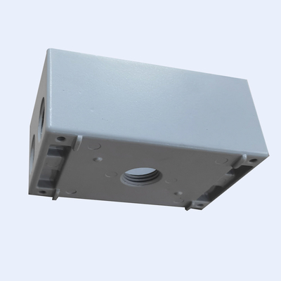 China Pvc Coated Grey Waterproof Terminal Box 3 5 Holes With Npt Threads supplier