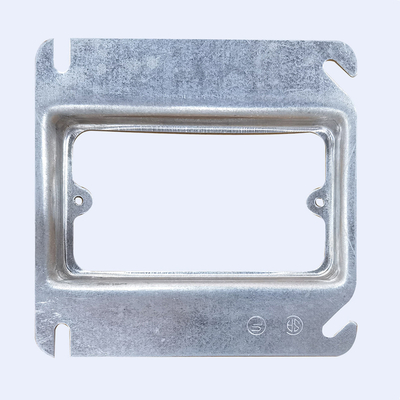 China Galvanized Conduit Junction Box Pre Fabrication 4x4 Square With Screws supplier