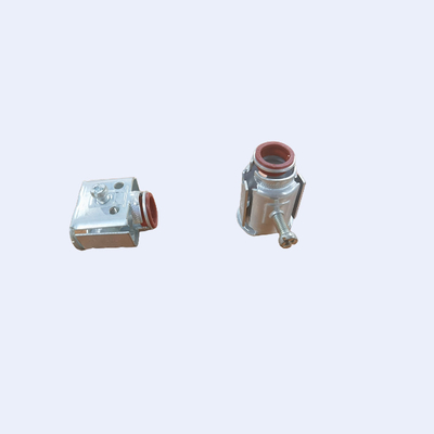 China Quick Fix Flexible Conduit to Box Connector Insulated 3/8&quot; Zinc Plated Single and Double Red Colore Tool Free Design supplier