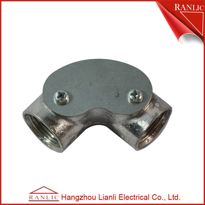 China Inspection Elbow Conduit Terminal Box Aluminum Conduit Fittings / Pre - Galvanized Finish supplier