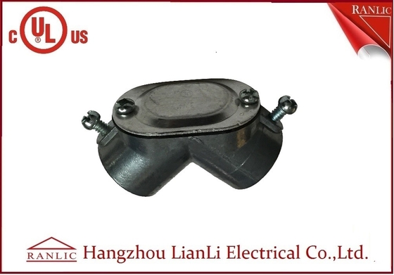 China EMT IMC Rigid Pulling Elbow Electrical 90 Degree Pull Elbow C/W Cover And Rubber Gaskets supplier
