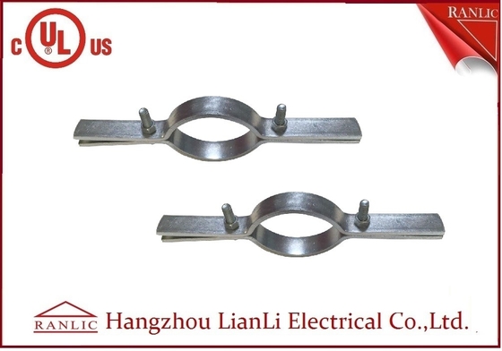 China Electro Galvanized Rigid Conduit Fittings Steel Riser Clamp With Screw And Nut supplier