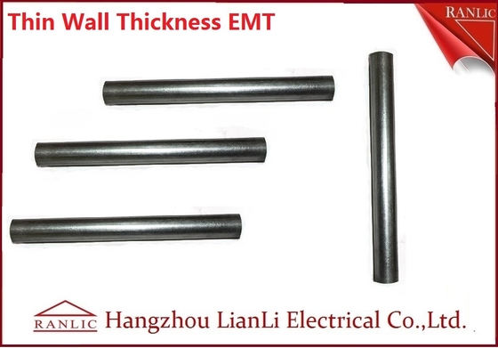 China White Galvanized Electrical Conduit / 1 inch EMT Conduit ERW Welded , Unthread Type supplier