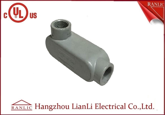 China Grey 3/4 inch 1 inch Aluminum Rigid Conduit Body PVC Coated Female Thread supplier