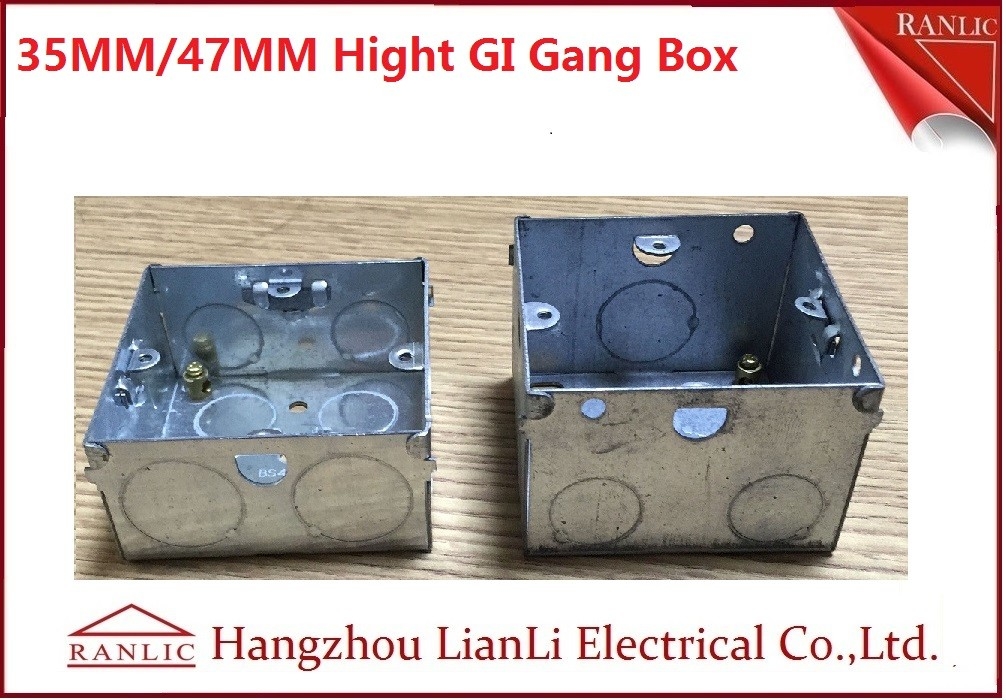 3"*6" Metal Electrical Gang Box BS4662 Hot Dip Galvanized Coil With