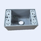Aluminum Die Casting Waterproof Conduit Box Pvc Coated Grey Color 5 7 Holes supplier