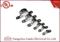 ISO9001 Electro Galvanized EMT Straps Clamps with Two Hole , 3/4&quot; 1&quot; Up to 4&quot; supplier
