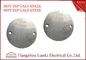 0.5mm to 1.2mm Steel Round Conduit Junction Box Cover Pre - Galvanized 65mm Diameter supplier