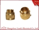 20mm 25mm Brass Flexible Conduit Adaptor With Screw Nickle Plated , ISO9001 listed supplier