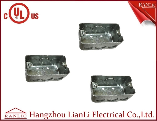 China UL Approvals Metal Conduit Boxes Galvanised Handy Box 2 inch * 4 Inch supplier