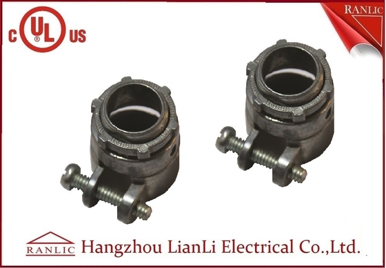 China Flexible Conduit Straight Squeeze Connector Electrical Zinc Die Casting UL Approvals supplier