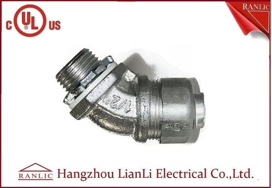China 3/4&quot; Flexible Conduit Fittings / Insulated Flexible Duct Connector , UL Certification supplier