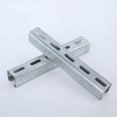 China Steel 41x21mm 41x41mm Slotted Strut C Channel None Slotted supplier
