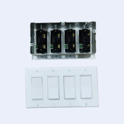 China RUFFIN Four Gang Wall Light Switch Plaster Ring Pre Fabrication supplier