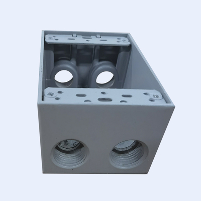 China Aluminum Deep Junction Box Powder Coated 5 Holes 9 Holes 1/2&quot; 3/4” supplier