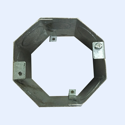 China Octagon Prefabricated Conduit Metal Box Extension Ring 1.60mm Thickness supplier
