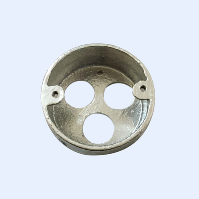 China 25MM Deep Looping In Circular Junction Box Four Hole Threaded Hot Dip Galvanized supplier