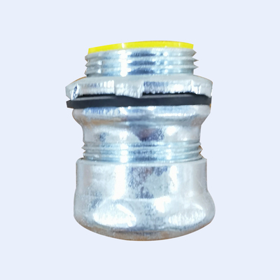 China 1 Inch Insulated PVC Compression EMT Connector Steel Material Electro Glavanized supplier