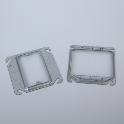 China 1.2MM 1.60MM Zinc Plated Square Steel Outlet Box Telescoping Box Mud Ring supplier