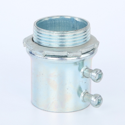 China 3/4&quot; Emt Connector Electro Galvanized With Screw Steel Locknut UL Listed supplier