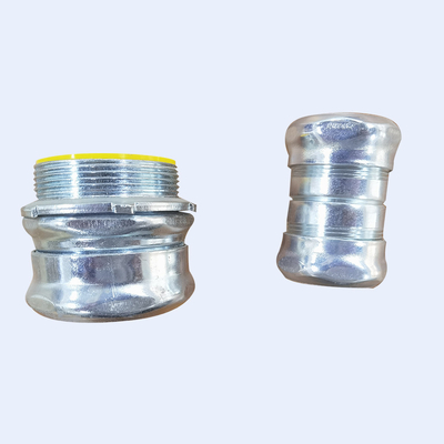 China 3 4&quot; Emt Compression Connector Ul Listed Electro Galvanized With Steel Locknut supplier