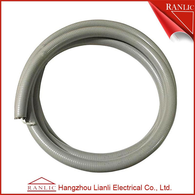 China Gray 1/2 Liquid Tight Flexible Electrical Conduit PVC Coated With Cotton Wire supplier