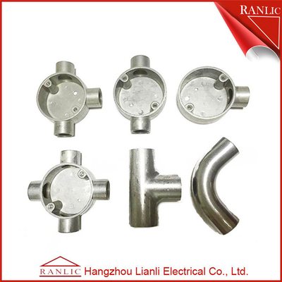 China One Way Junction Box Conduit Electrical Box Aluminum BS31 and BS4568 , 3/4 inch supplier