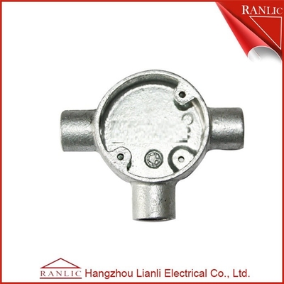 China White Malleable Pipe Fittings 3 Way Junction Box 32mm 40mm For BS4568 GI Conduit supplier