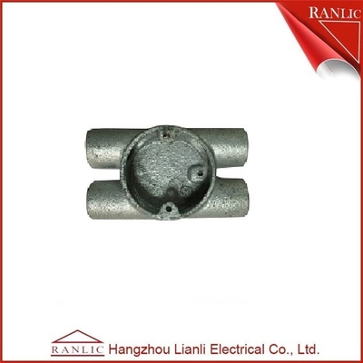 China Twin Through H Way Conduit Junction Box Steel Conduit Fittings / Hot Dip Galvanized supplier