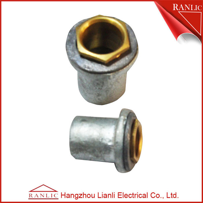 China Flange Coupler Conduit Junction Box With Lead Washer &amp; Brass Male Bush , Malleable Iron supplier