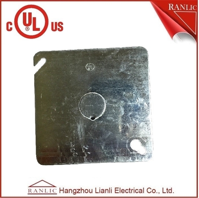 China Electrical Square Conduit Box Cover UL Listed File Number E349123 With Knockout supplier