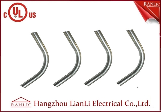 China White Zinc Plated Steel EMT Elbow PVC Coated Electrical Fittings And Accessories supplier