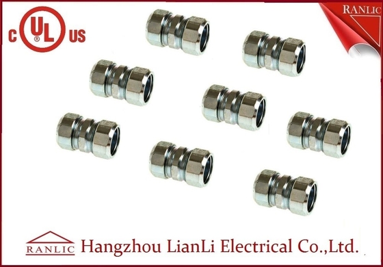 China Steel IMC 3/4 Compression Coupling Rigid Conduit Adaptor Electro Galvanized supplier