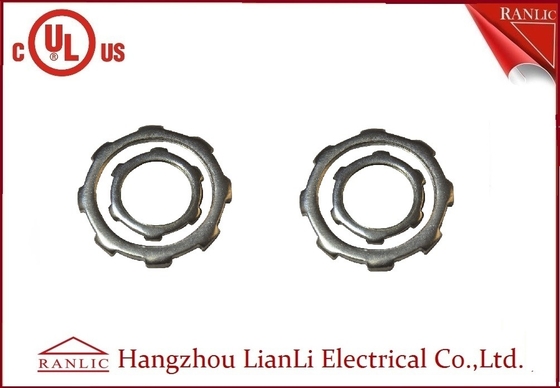 China Steel Lock Nut For EMT / IMC Rigid Conduit Electro Galvanized With Eight Angles supplier
