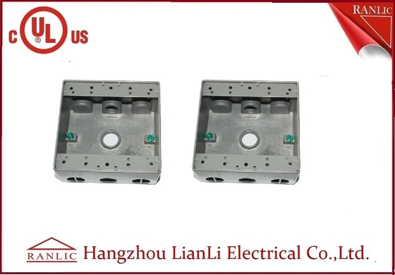 China 1/2&quot; 3/4&quot; Holes Waterproof Conduit Box Aluminum Die Casting UL Listed supplier