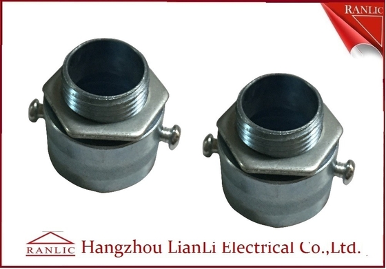 China Zinc Electro Galvanized Flexible Conduit Adaptor for GI Conduit Pipe , Male Thread supplier