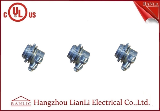 China Zinc Alloy Clamp Flexible Conduit Fittings 3/8 inch Zinc Squeeze Connector supplier