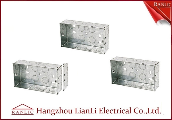 China Custom Outdoor Waterproof Metal Electrical Gang Box Pre Galvanized supplier