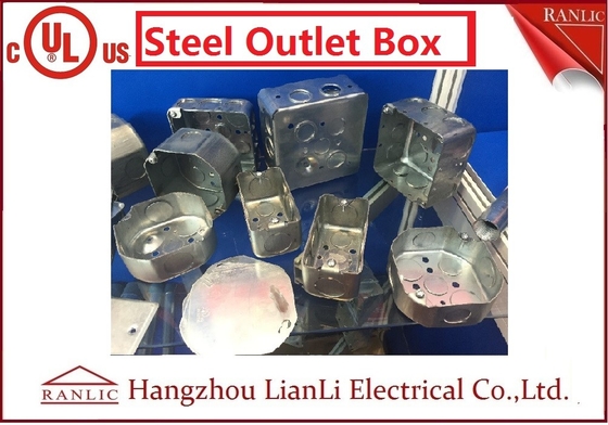 China Custom 1mm 1.6mm Square Conduit Box Metal Electrical Boxes UL Listed supplier