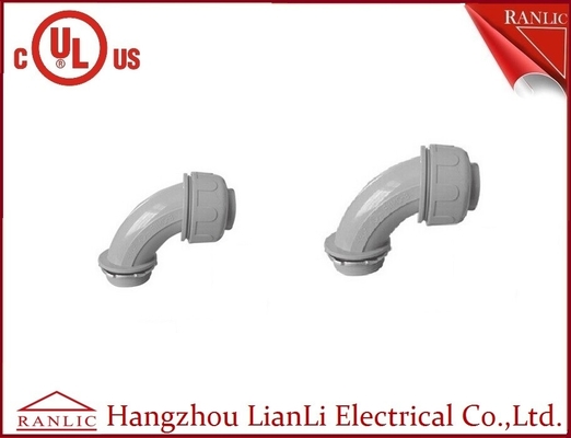 China Nylon 90 Degree Liquid Tight Flexible Connector Ivory Color 3/8“ To 2&quot; supplier