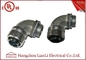 1/2&quot; UL Listed Liquid Tight Malleable Iron Steel Lock Insulated Flexible Connector Galvanized 90 Degree supplier
