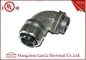1/2&quot; UL Listed Liquid Tight Malleable Iron Steel Lock Insulated Flexible Connector Galvanized 90 Degree supplier