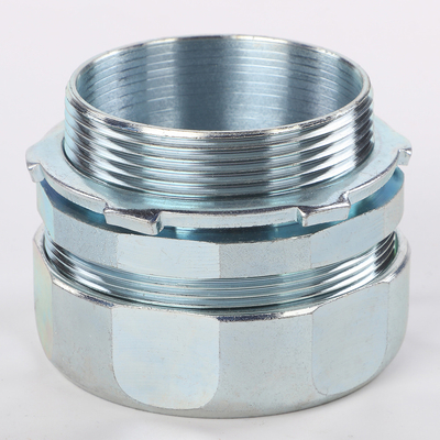 Snap-In AC Cable Duplex Connector Zinc Die Casting 3/8&quot; Connection To Outlet Box With 1/2&quot; Throat supplier