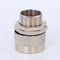 Nickle Plated Three Pieces Brass Flexible Conduit Adaptor With Locknut supplier
