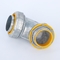 Straight Liquid Tight Flexible Conduit Adaptor Up To 4&quot; Yellow With Plastic Ring supplier