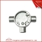 White Malleable Pipe Fittings 3 Way Junction Box 32mm 40mm For BS4568 GI Conduit supplier