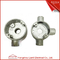 Malleable Round Four Way Junction Box For BS4568 BS31 Conduit , Sliver Color supplier