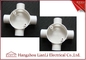 White GI 4 Way Electrical Junction Box PVC Conduit and Fittings BS4662 Standard supplier