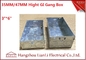 3&quot;*6&quot; Metal Electrical Gang Box BS4662 Hot Dip Galvanized Coil With Adjustable Ring supplier